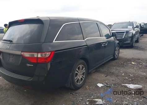 2012 Honda Odyssey Ex-L из США, поврежденный, VIN 5FNRL5H61CB046351